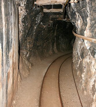 Underground mine in Bisbee, Arizona